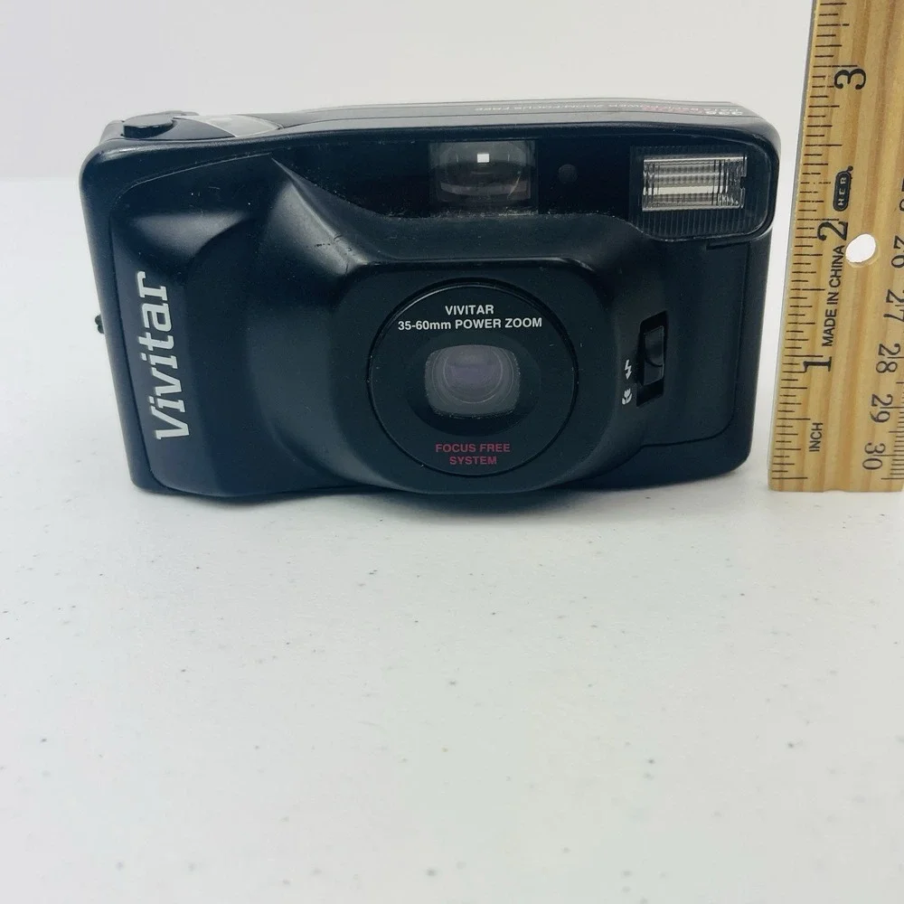 Vivitar‎ 335PZDB 35mm Film Camera Power Zoom Tested Working Black